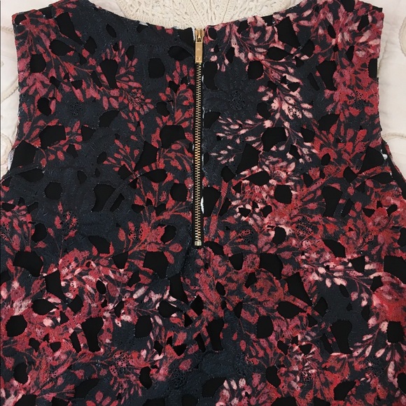Vince Camuto Women's Laser-Cut Fit & Flare Dress Black Size 10